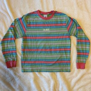X-Girl Multi Stripe Long Sleeve Shirt Medium